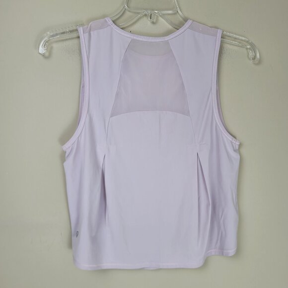 Lululemon Sculpt Cropped Tank Top Mesh Back Lightweight Workout Tank - Picture 4 of 8